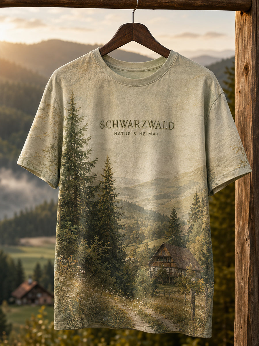 Herren-Schwarzwald-Kurzarm-T-Shirt