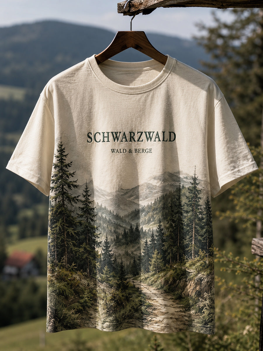 Herren-Schwarzwald-Kurzarm-T-Shirt