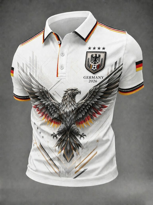 Herren-Fußballshirt mit Deutschland-Druck