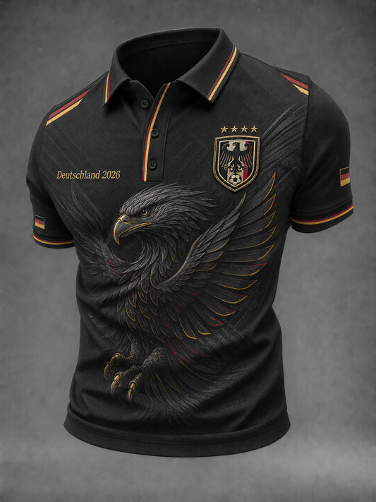 Herren-Fußballshirt mit Deutschland-Druck
