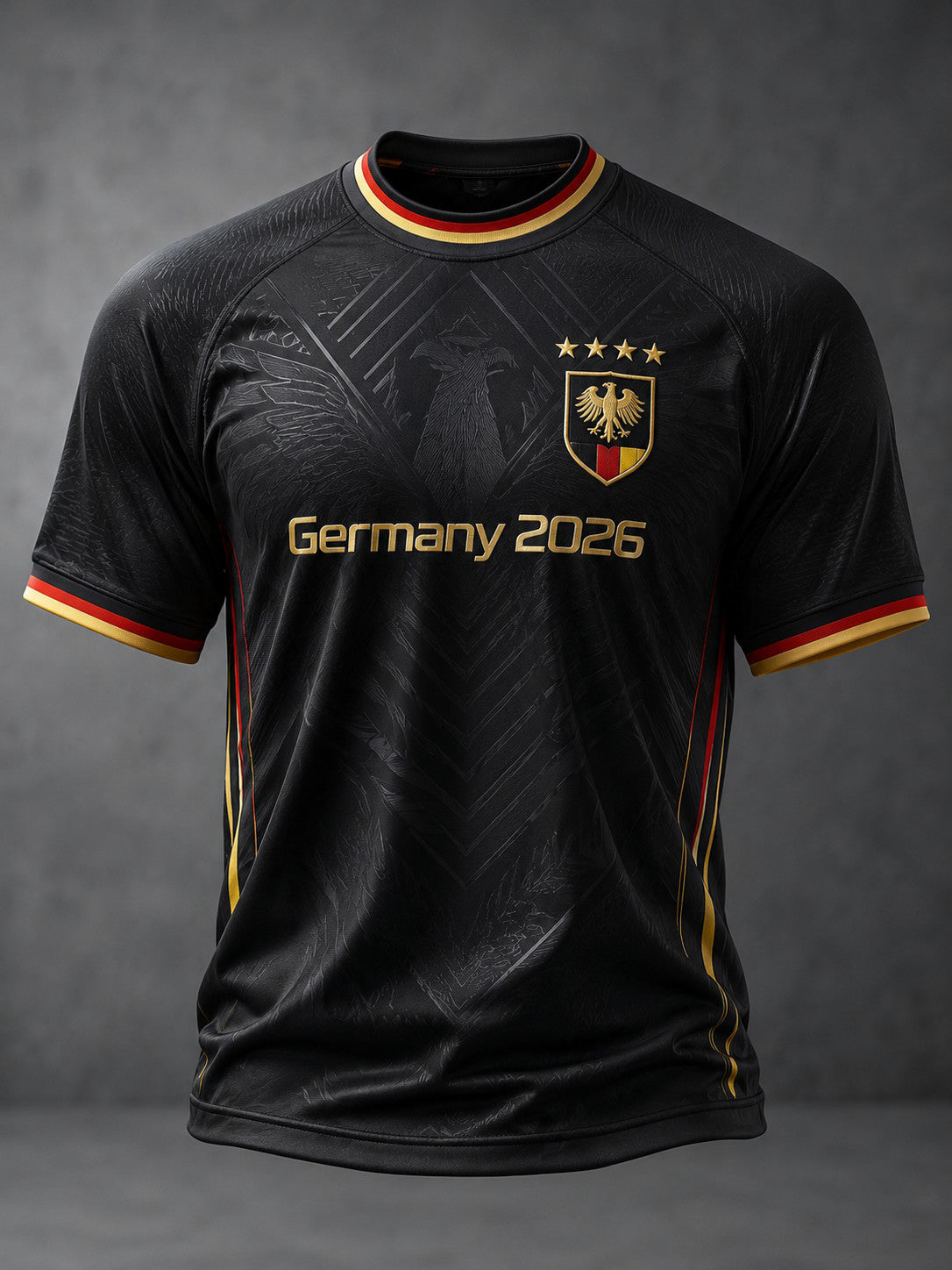 Herren-Fußball-T-Shirt mit Deutschland-Druck