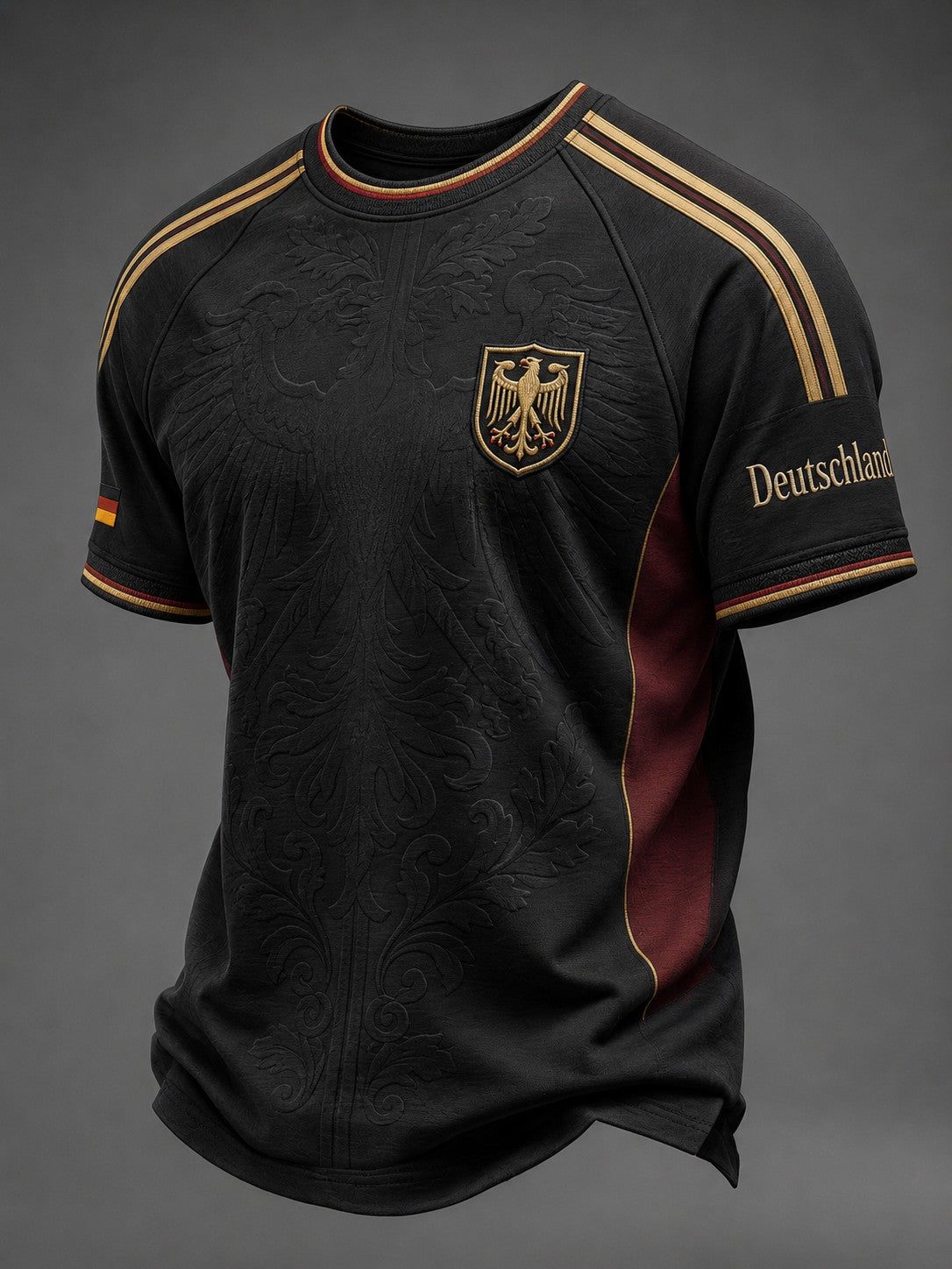 Herren-Fußball-T-Shirt mit Deutschland-Druck