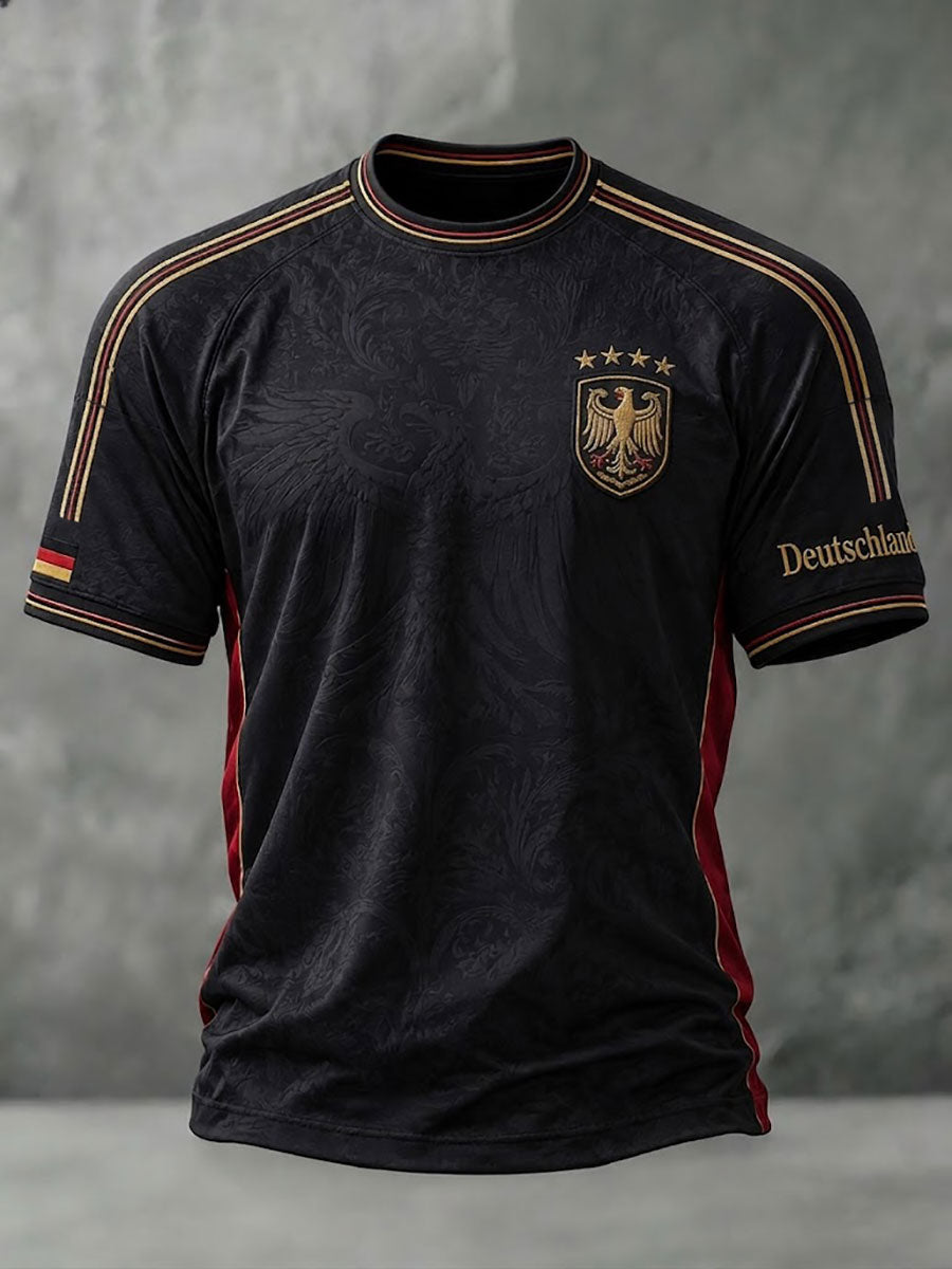 Herren-Fußball-T-Shirt mit Deutschland-Druck