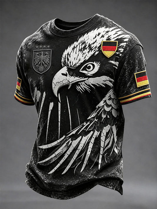 Herren-Fußball-T-Shirt aus Deutschland mit kurzen Ärmeln