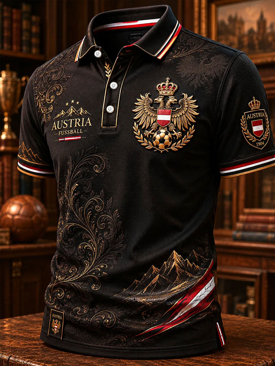 Herren Österreich Fußball-Liebhaber Kunst bedruckte lässige Tops