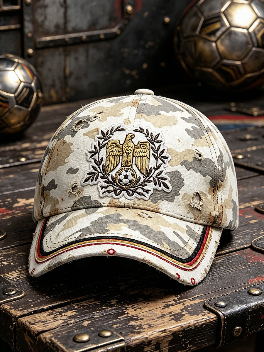 Deutscher Fußball Camouflage Print Casual Hut