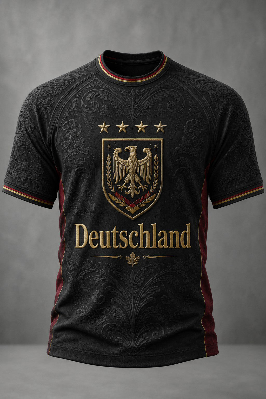Herren-Fußball-T-Shirt mit Deutschland-Druck