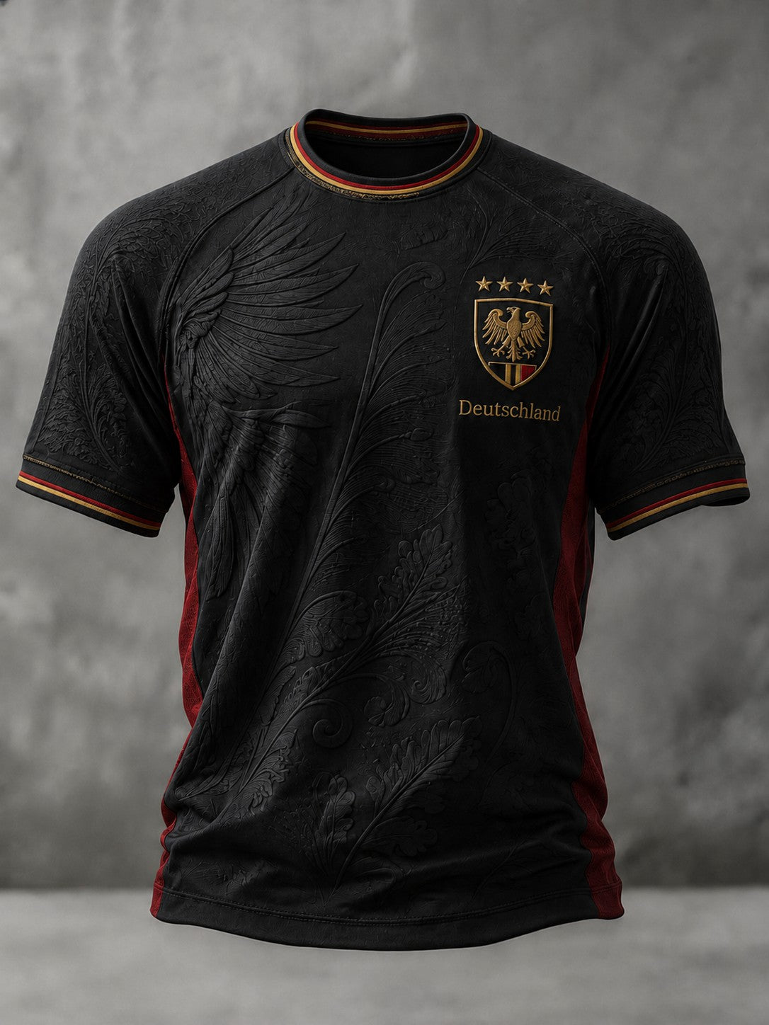 Herren-Fußball-T-Shirt mit Deutschland-Druck