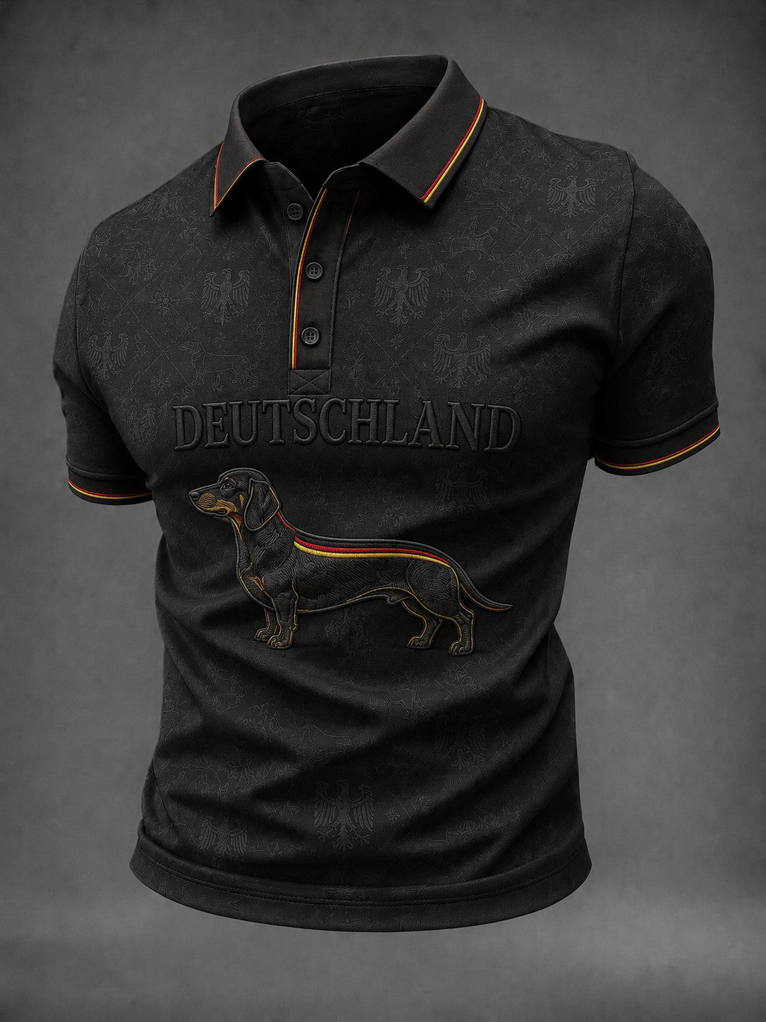 Herren-Dackel-Fußball-Print-Shirt