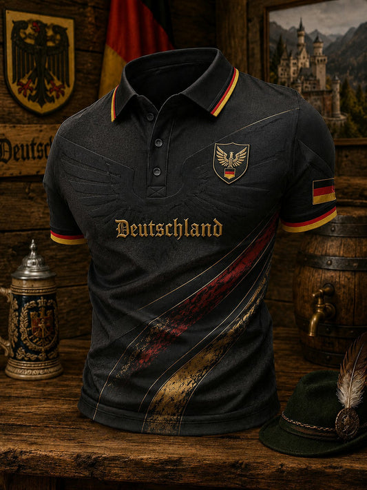 Herren-Fußballshirt mit Deutschland-Druck