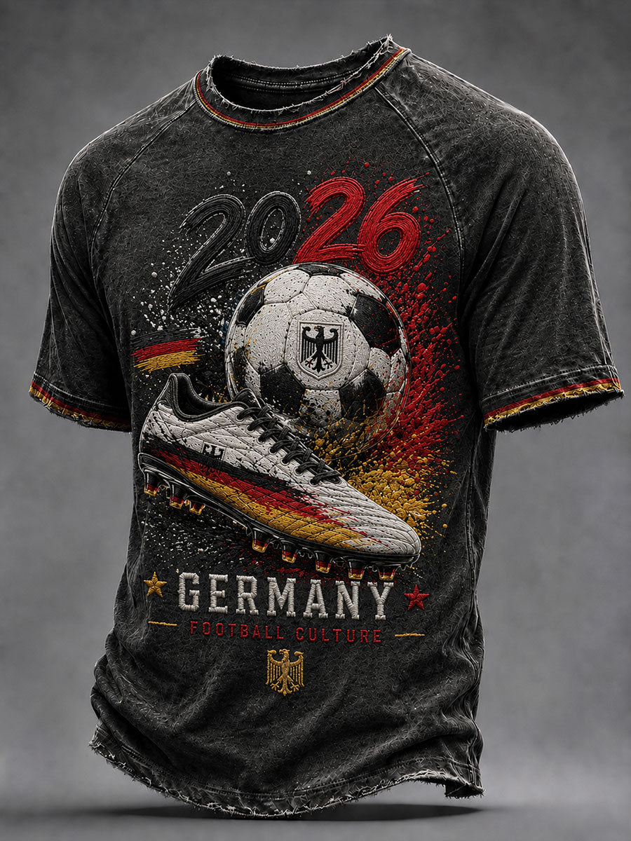 Männer Deutschland Fußball Kurzarm T-Shirt