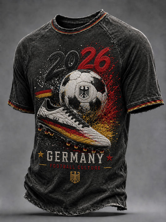 Männer Deutschland Fußball Kurzarm T-Shirt