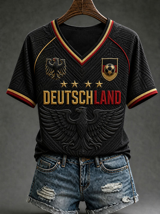 Damen-T-Shirt Fußball