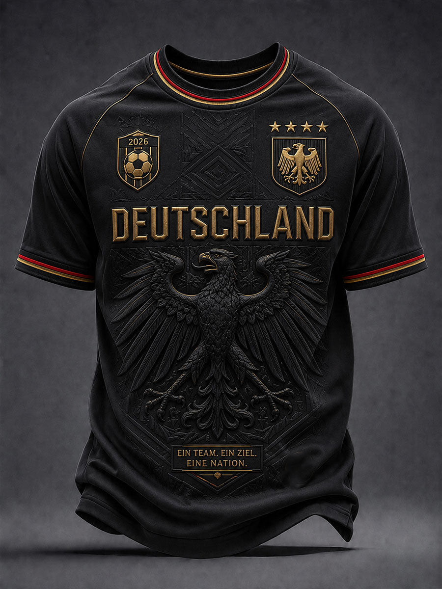 Männer Deutschland Fußball Kurzarm T-Shirt