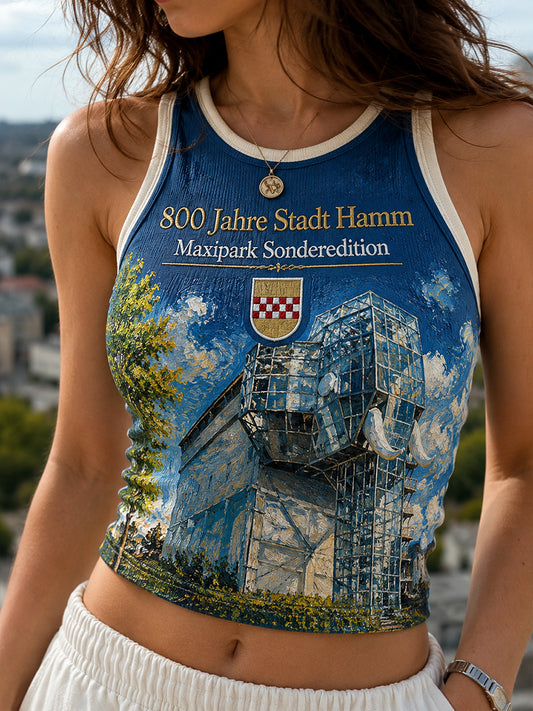 Damen-800 Jahre Stadt Hamm Seit 1226-Print-Lässige Weste