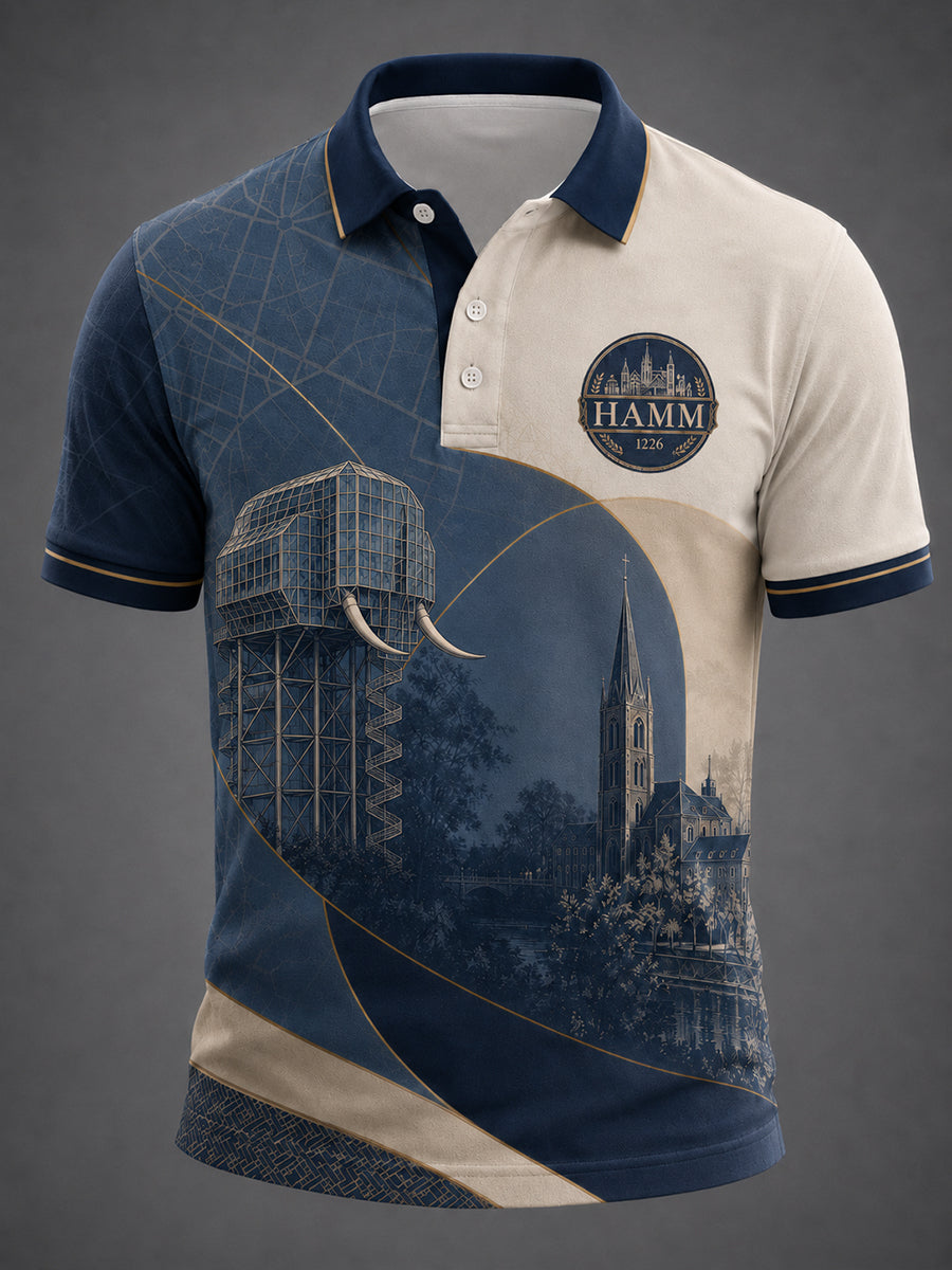 Men's Hamm Germany City Print Quiet Luxury Shirt
