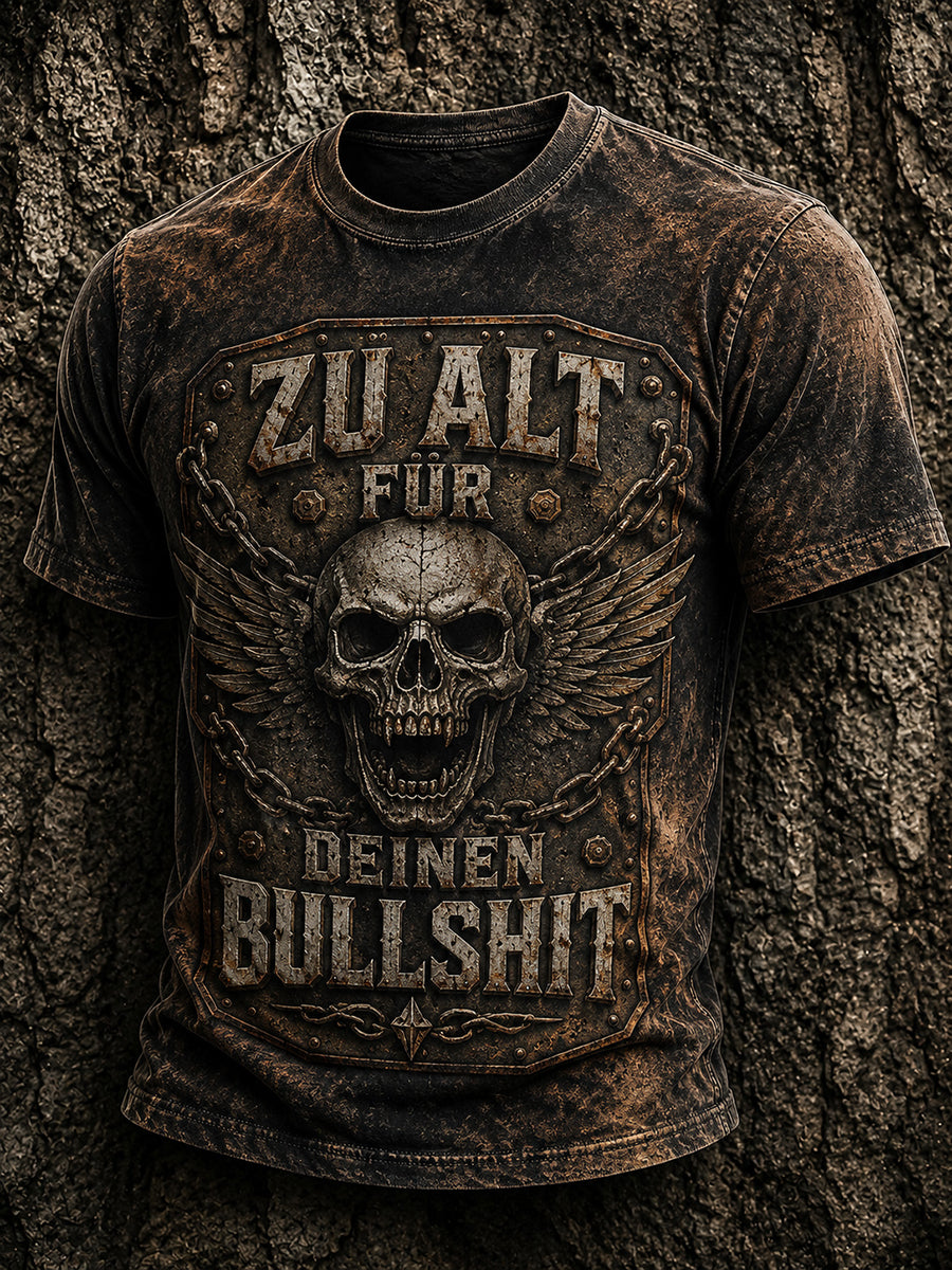 Herren-Ich-bin-zu-alt-für-diesen-Scheiß-Witz-T-Shirt