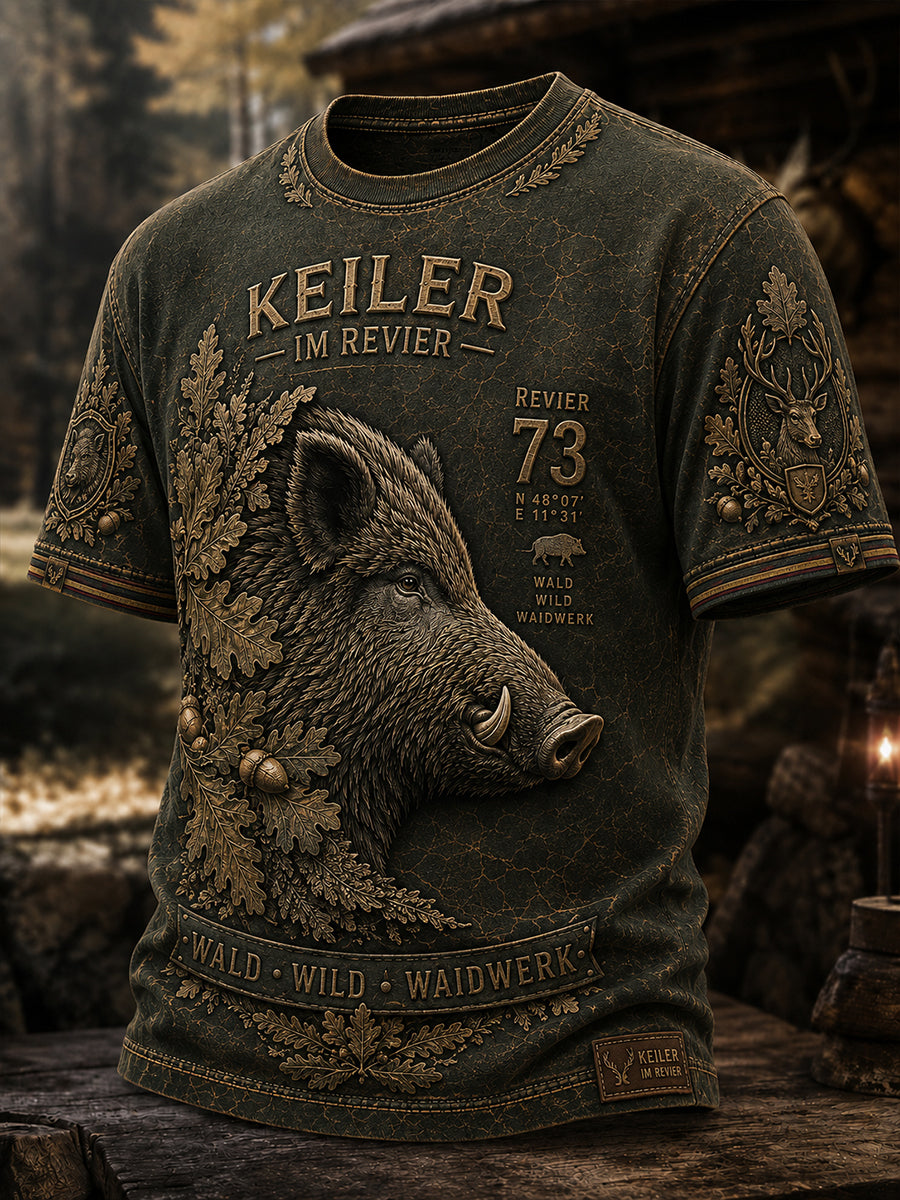 Men's German Hunting Season Short Sleeve Shirt