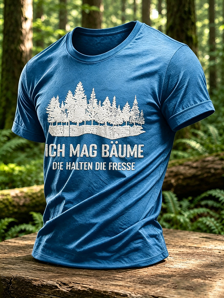 Men's Outdoor Nature Inspired Forest Graphic T-shirt