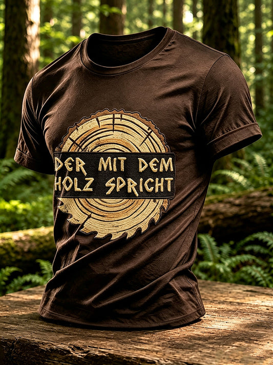 Men's Outdoor Nature Inspired Forest Graphic T-shirt