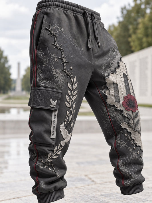 Men's Remembrance Day Casual Sweatpants Trousers