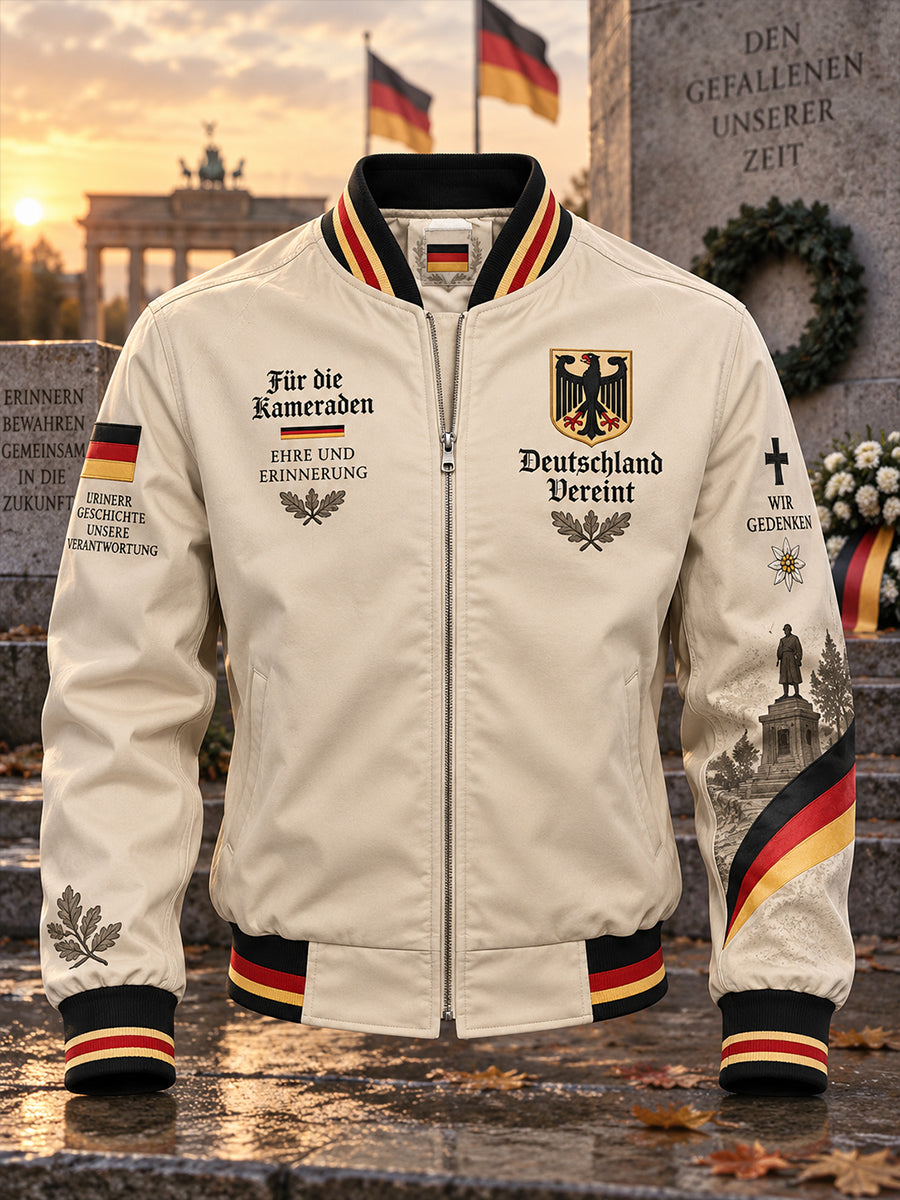 Men's Veteran Memorial Graphic Print Jacket