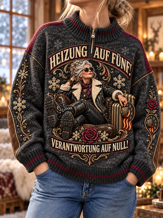 Women's Humorous Slogan Casual Top