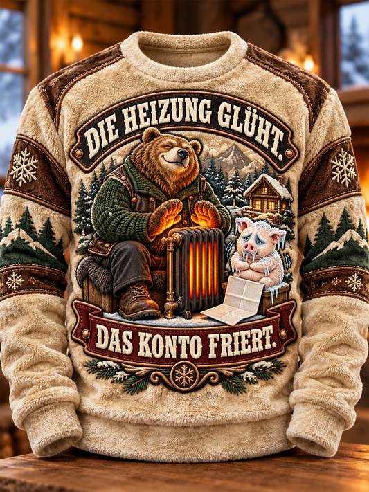 Men's Humorous Slogan Flannel Top