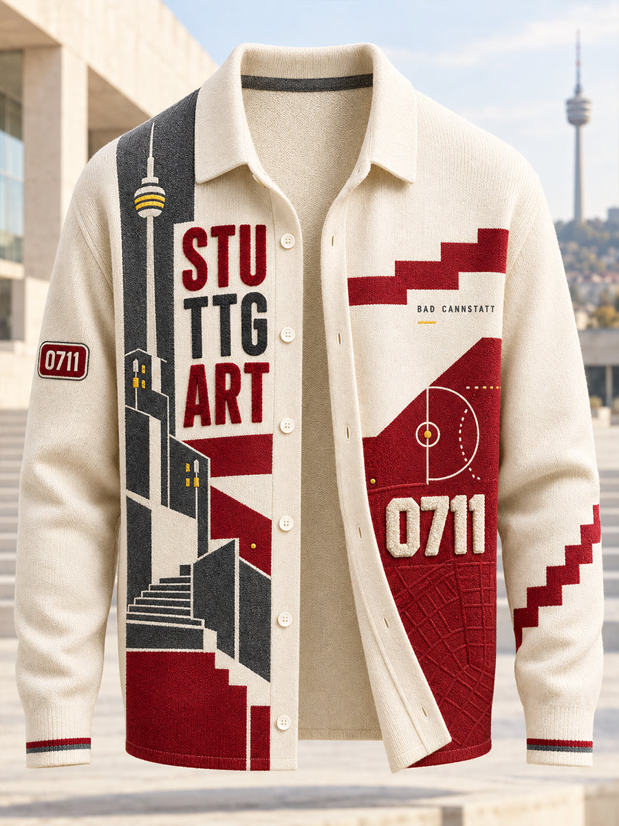 Men's Vfb Stuttgart Imitation Wool Sweater