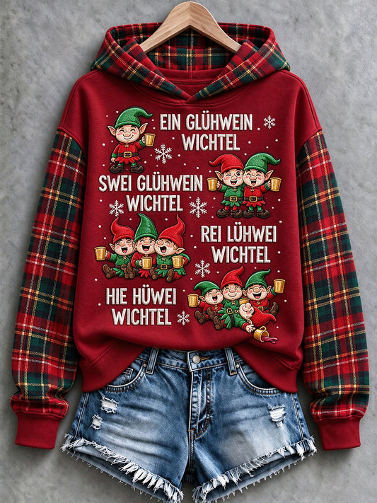 Women's Christmas Print Hoodie