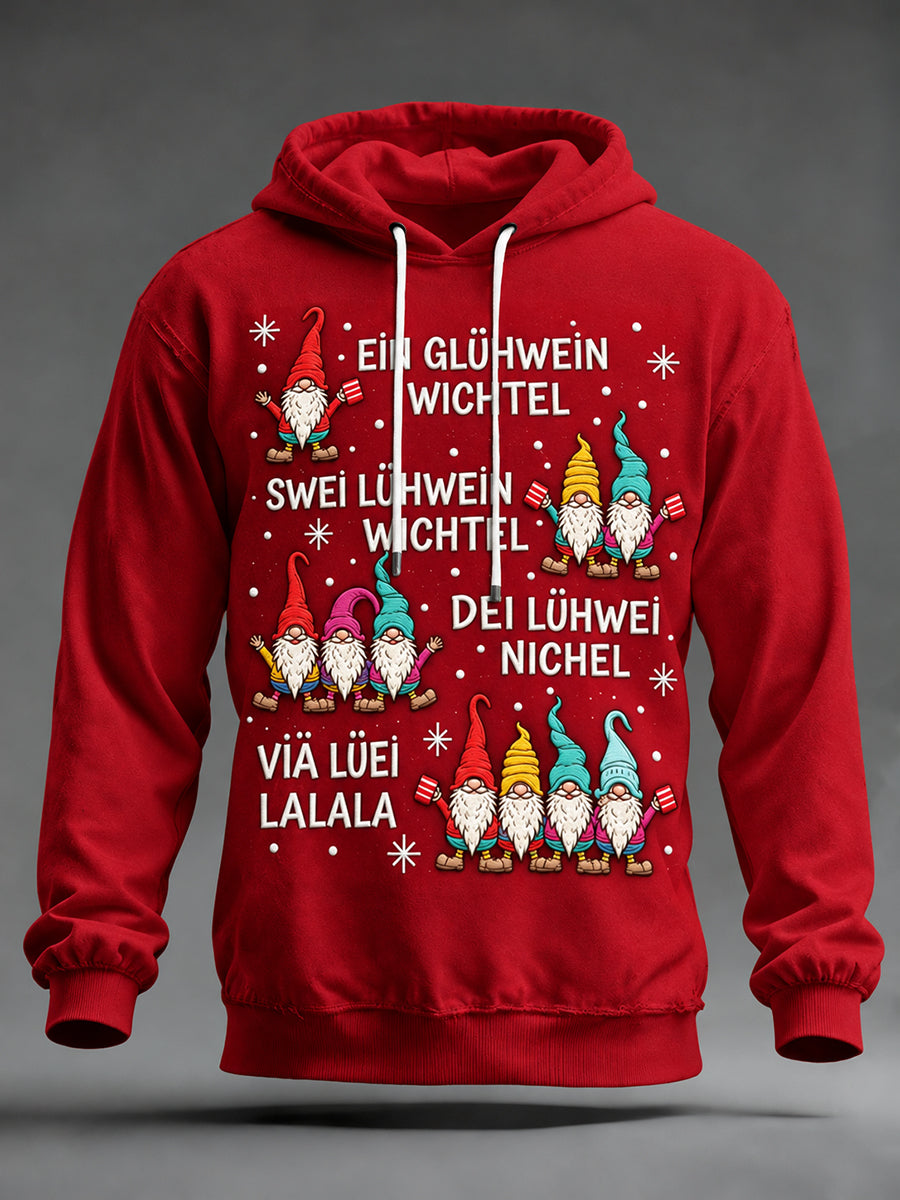 Men's Christmas Print Casual Hoodie