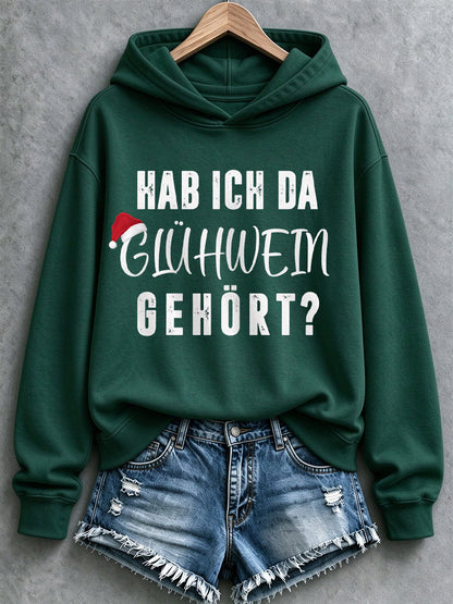 Women's Christmas Print Casual Hoodie