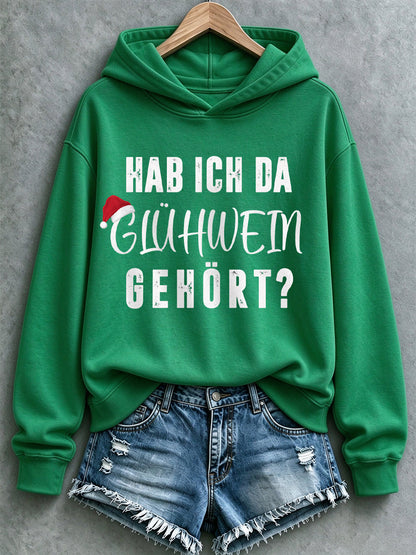 Women's Christmas Print Casual Hoodie