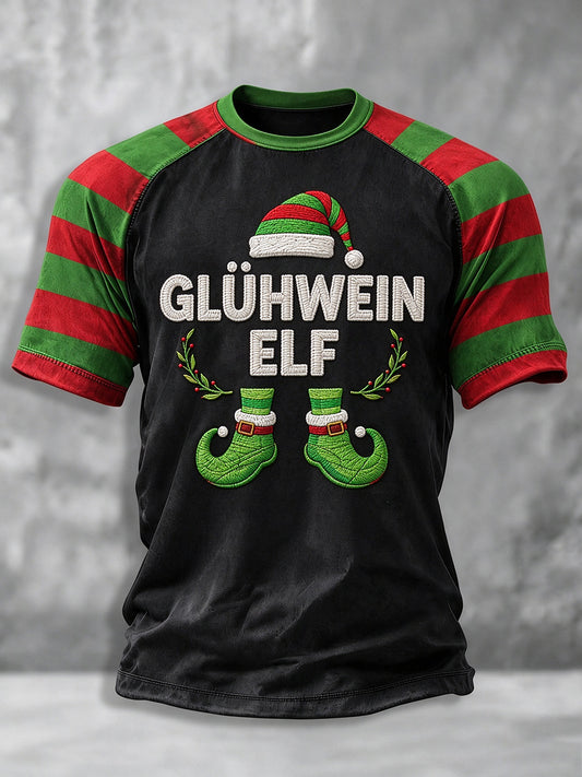 Men's Christmas Print short sleeve t-shirt