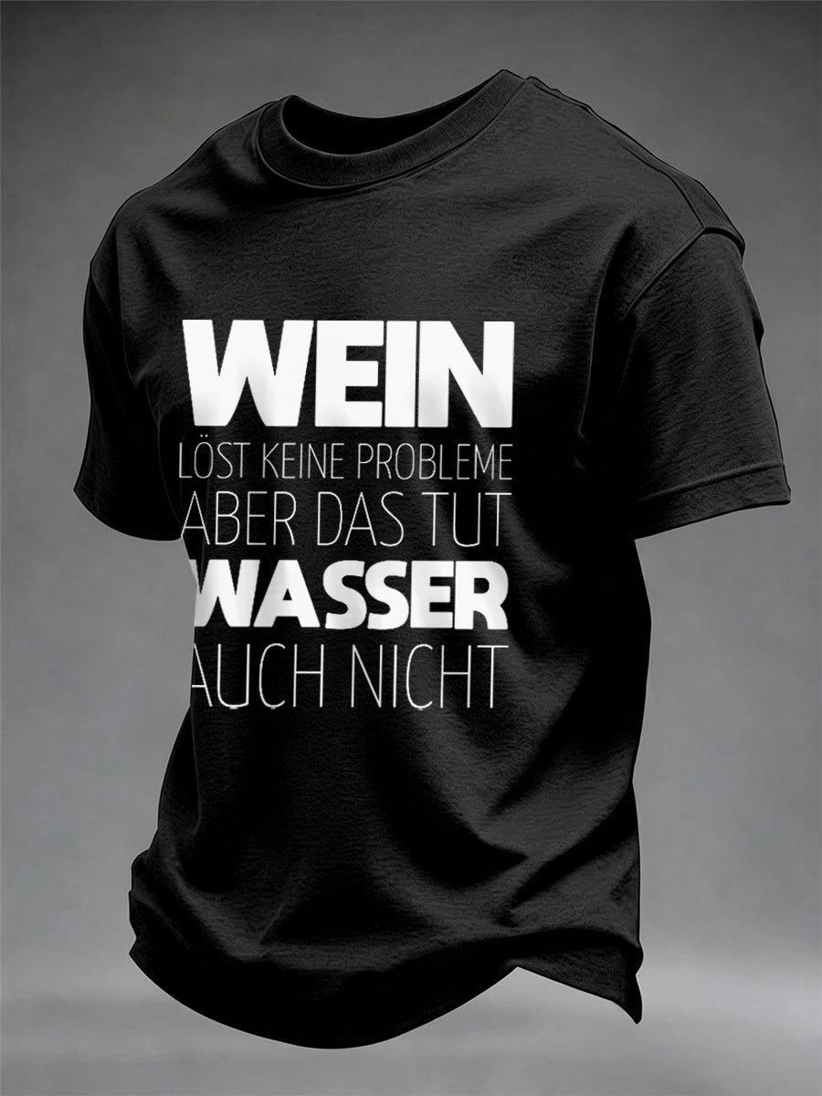 Men's Glühwein Print Short Sleeve T-shirt