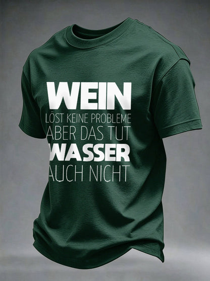 Men's Glühwein Print Short Sleeve T-shirt