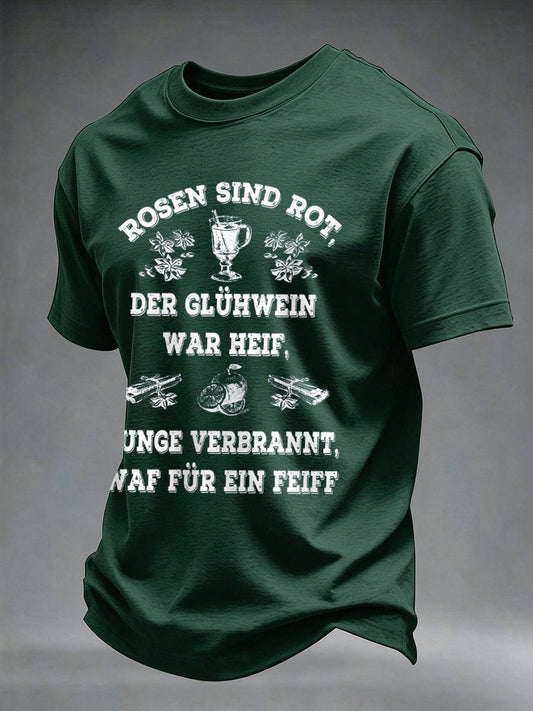 Men's Glühwein Print Short Sleeve T-shirt