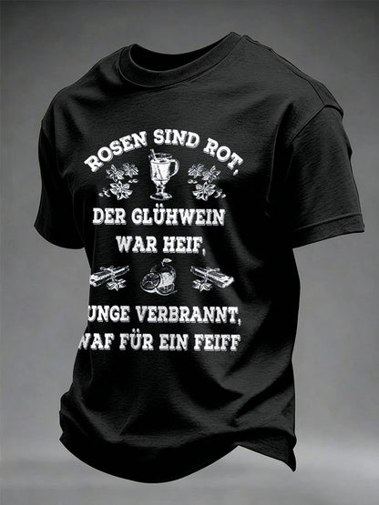 Men's Glühwein Print Short Sleeve T-shirt