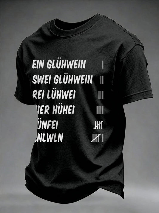 Men's Glühwein Print Short Sleeve T-shirt