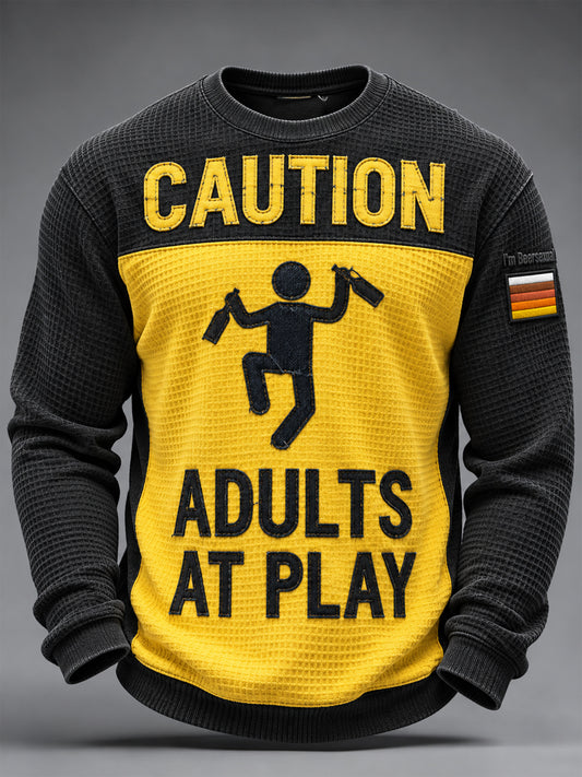 Men's Beer Culture Waffle Long Sleeve T-Shirt