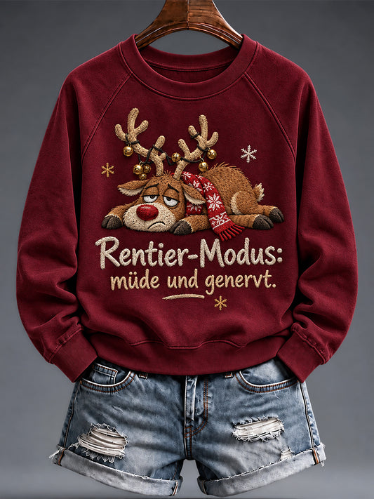 Women's Christmas Funny Animal Print sweatshirt