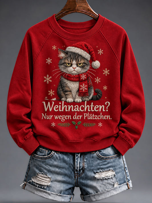 Women's Christmas Funny Animal Print sweatshirt