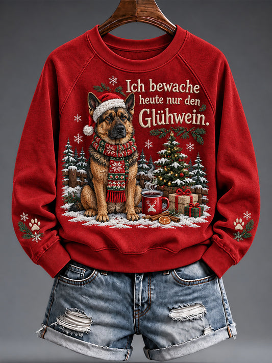 Women's Christmas Funny Animal Print sweatshirt