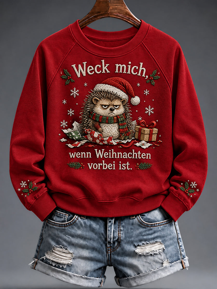Women's Christmas Funny Animal Print sweatshirt