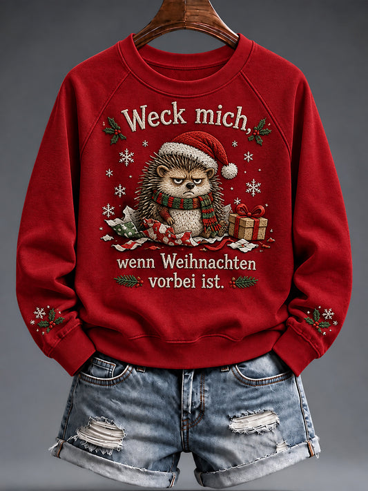Women's Christmas Funny Animal Print sweatshirt