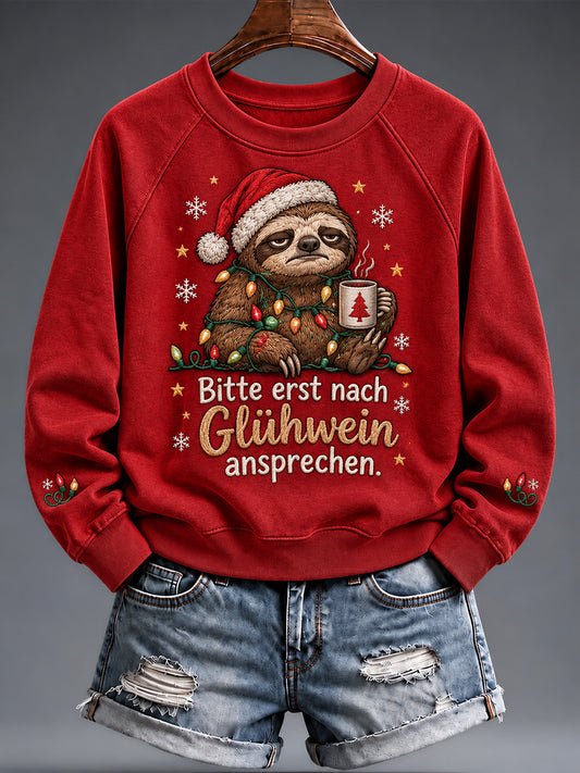Women's Christmas Funny Animal Print sweatshirt