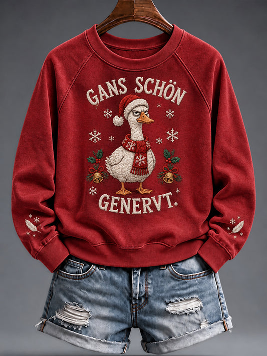 Women's Christmas Funny Animal Print sweatshirt