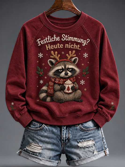 Women's Christmas Funny Animal Print sweatshirt