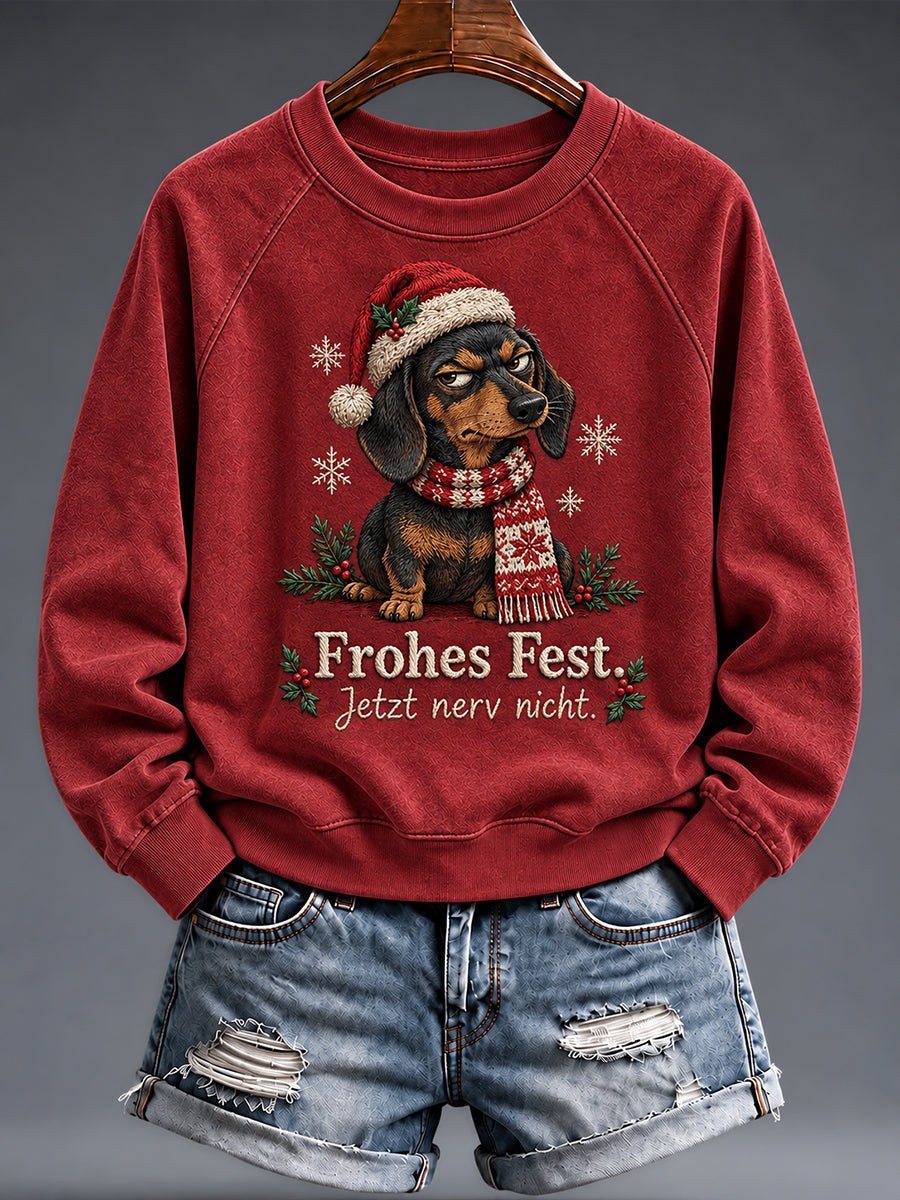 Women's Christmas Funny Animal Print sweatshirt
