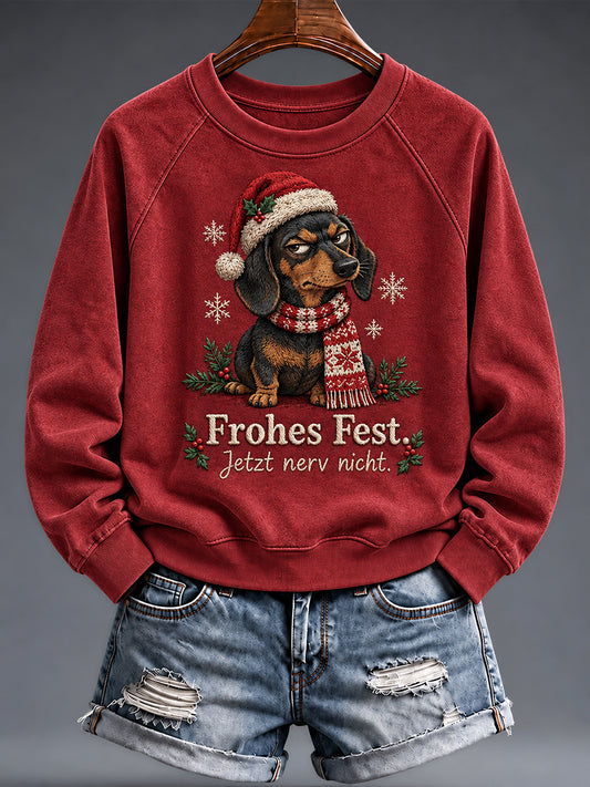 Women's Christmas Funny Animal Print sweatshirt